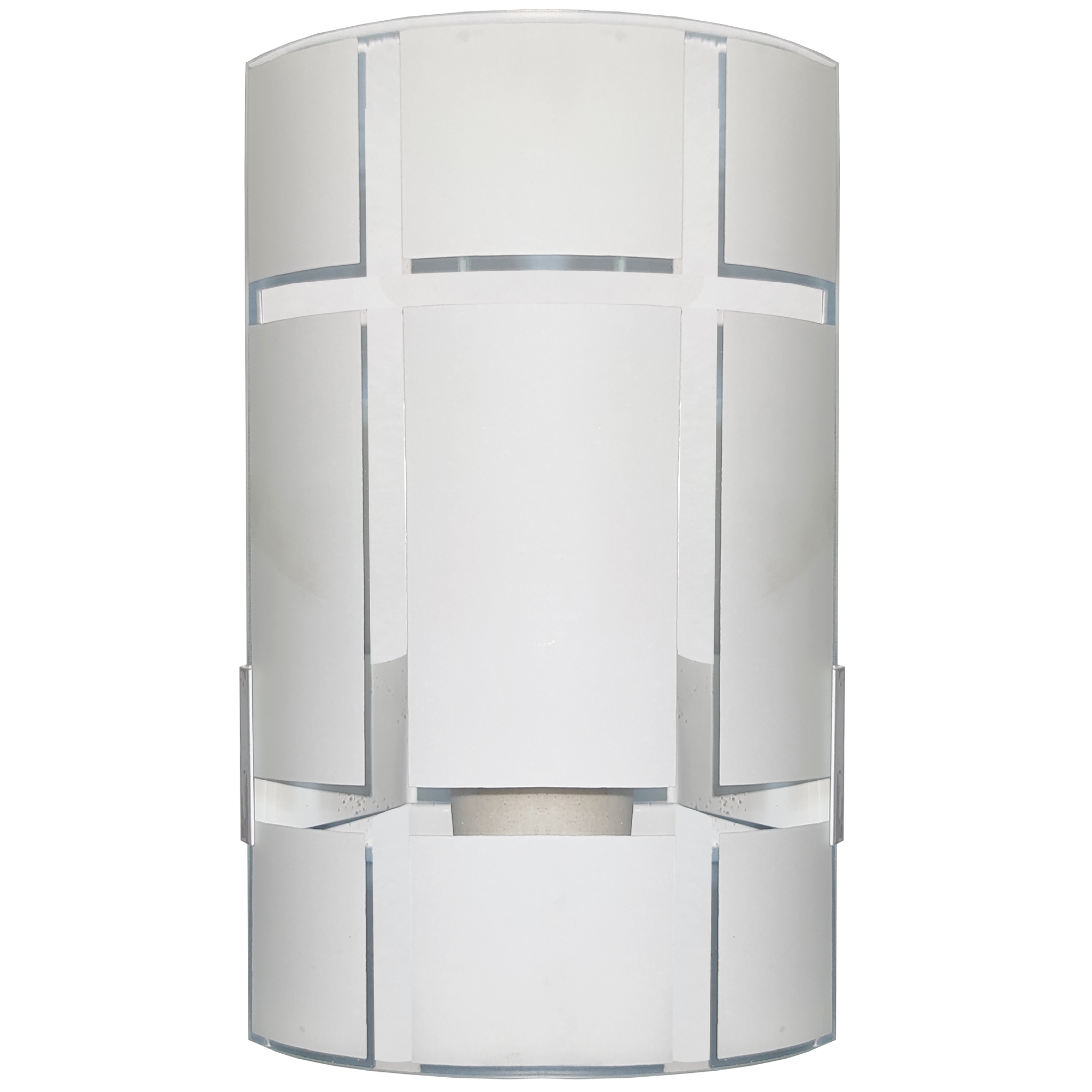 Arandela Solaris pintada Com Vidro Jogo da Velha VD-911