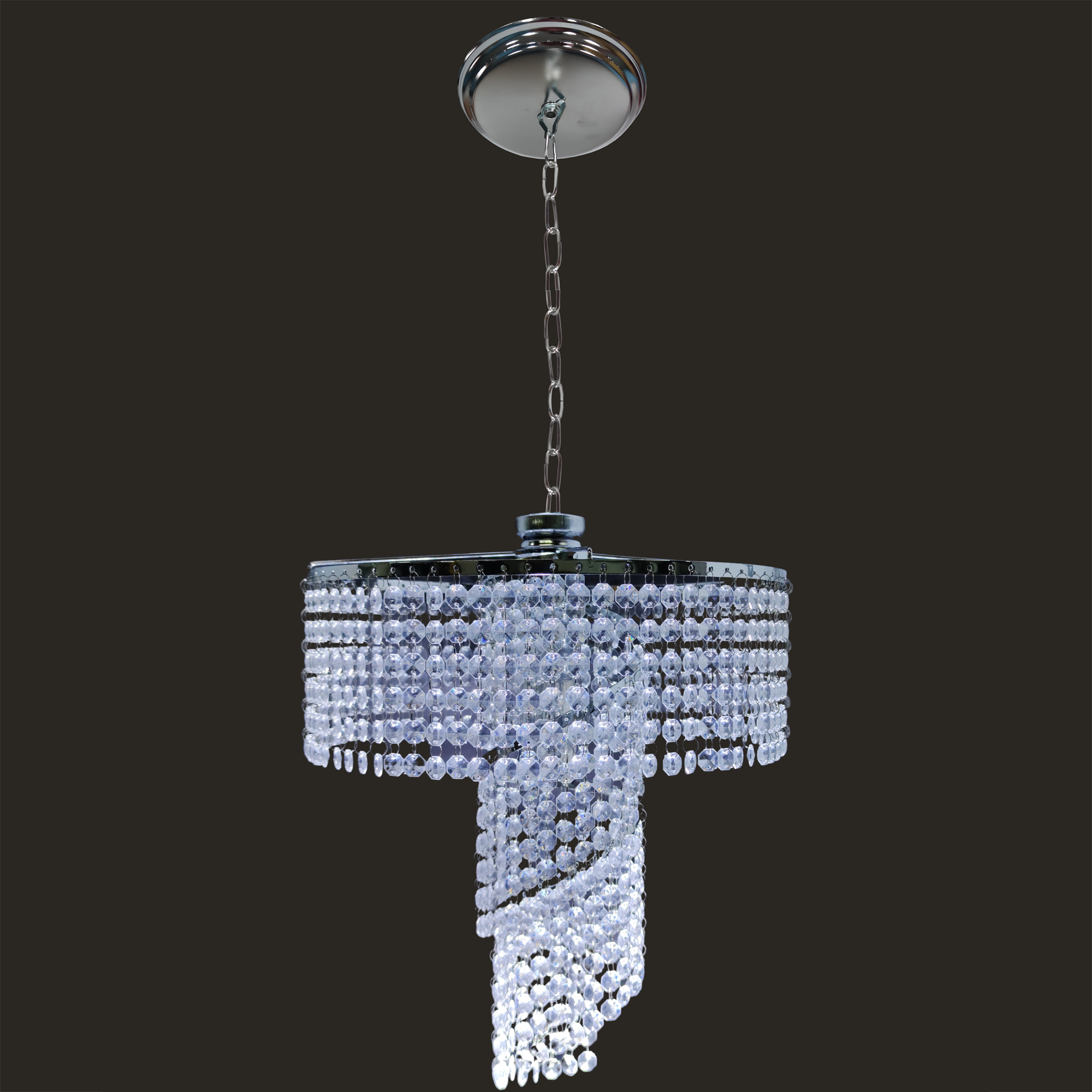 Lustre de cristal acr�lico Lierge alto brilho