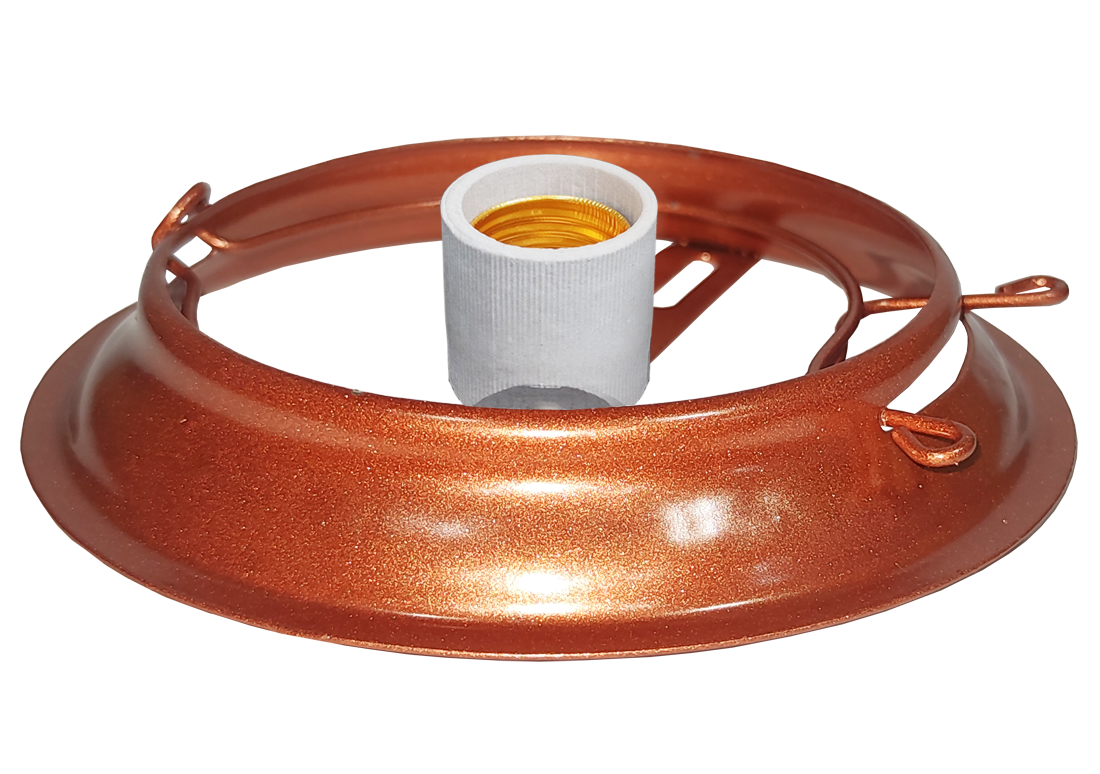 Plafonier Cobre Chapa Com Receptaculo                                                               