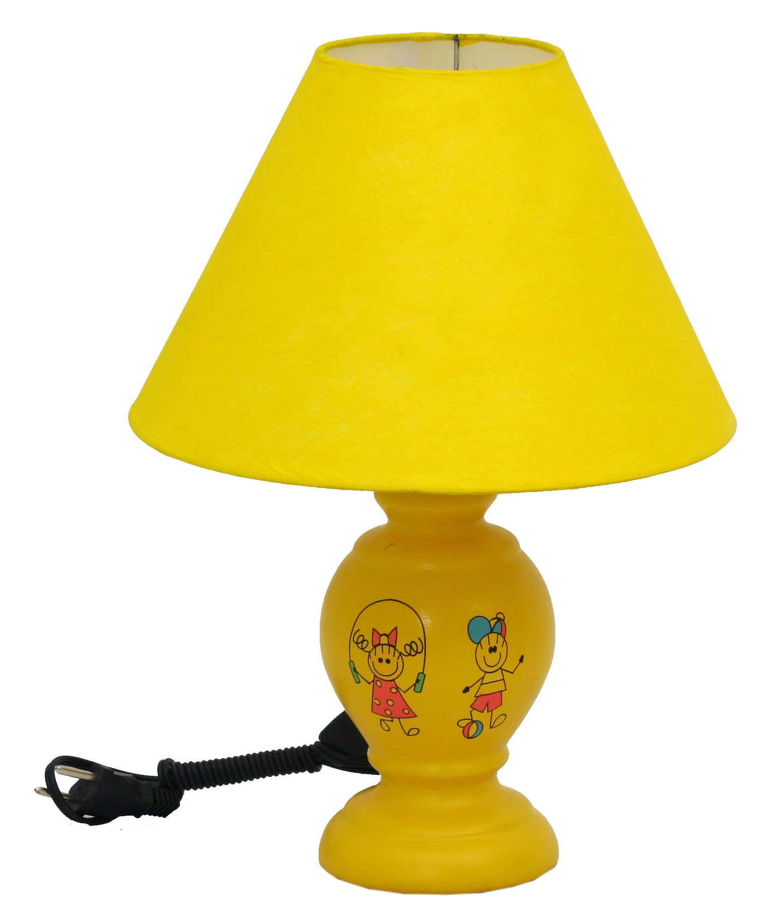 Abajour Porcelana Mimo Amarelo