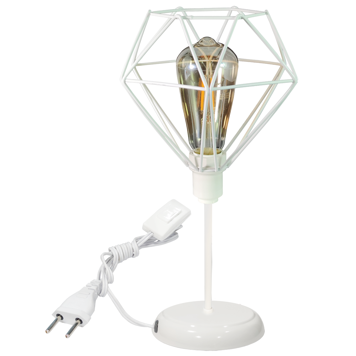 Abajur Classico Aramado Diamante Branco                                                             