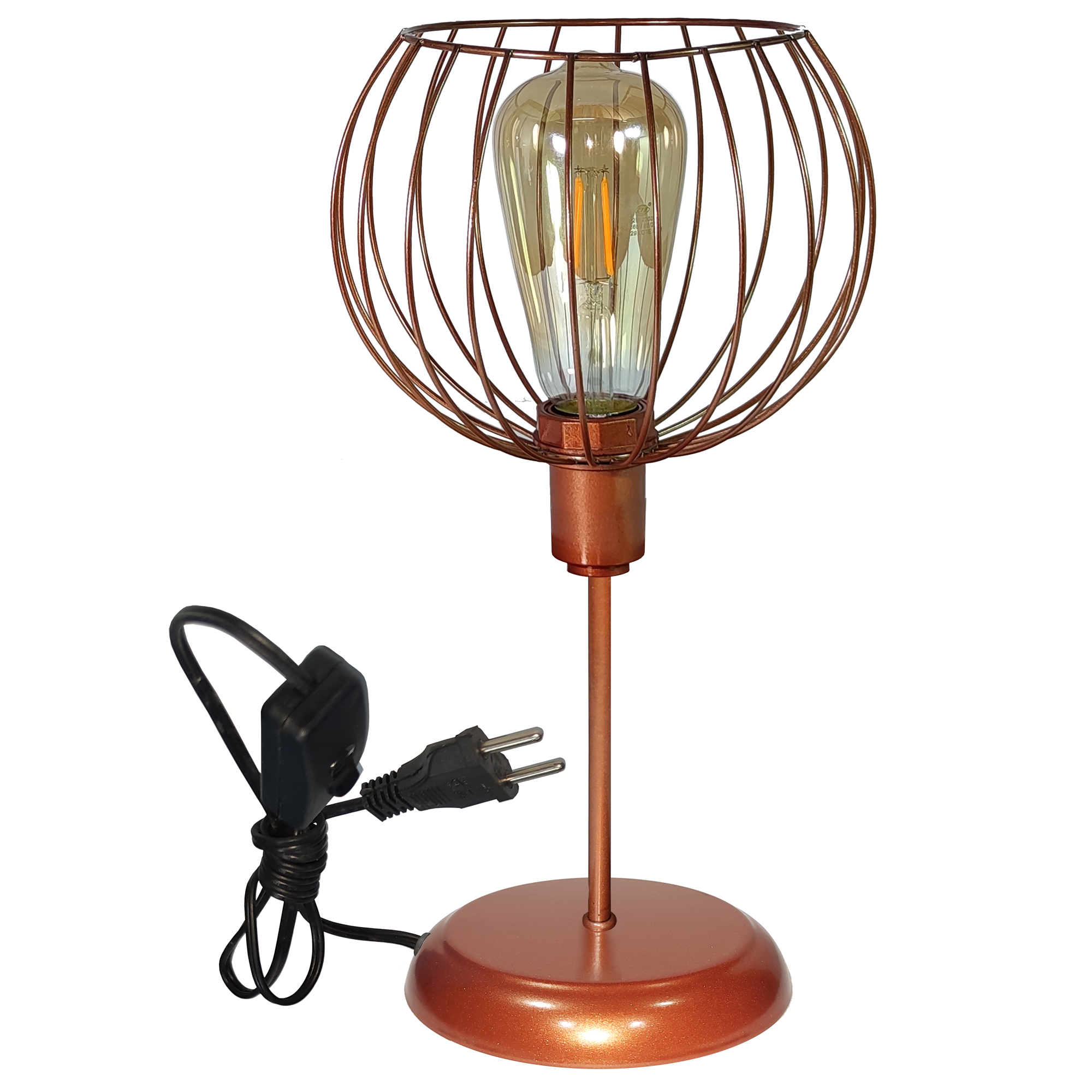 Abajur Classico Aramado tangerine Cobre                                                             