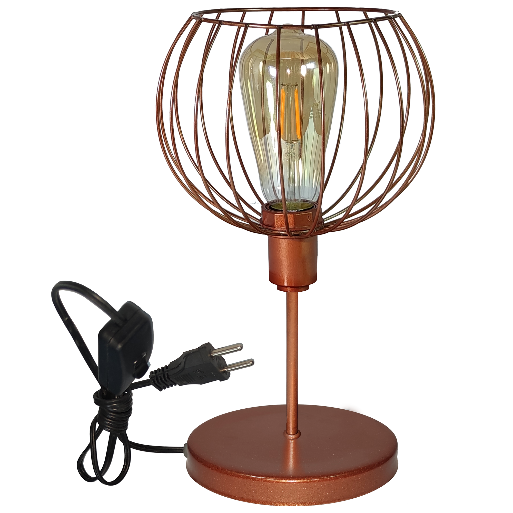 Abajur Mini Aramado tangerine Cobre                                                                 