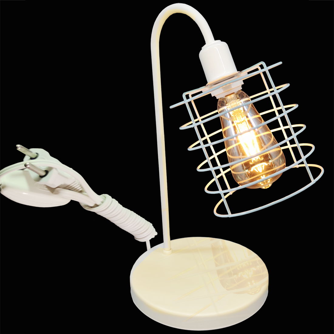 Lumin�ria de Mesa Aramado Chochin Branco                                                            