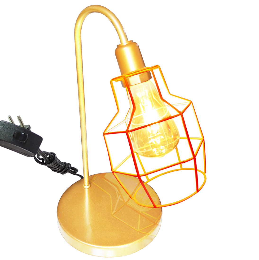 Luminaria de Mesa Aramado Granada Dourado                                                           