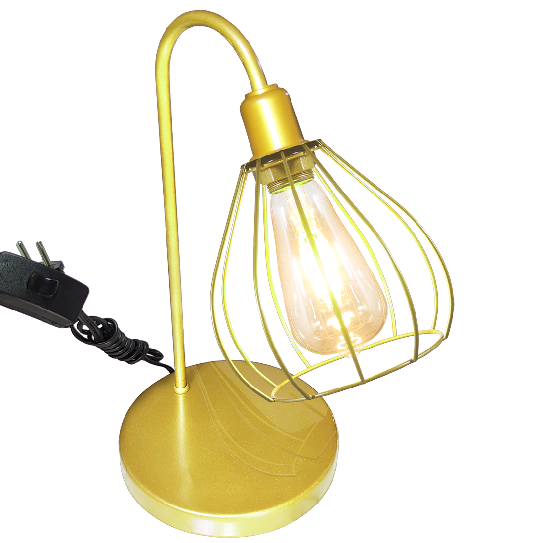 Luminaria de Mesa Aramado Teardrop Dourado                                                          