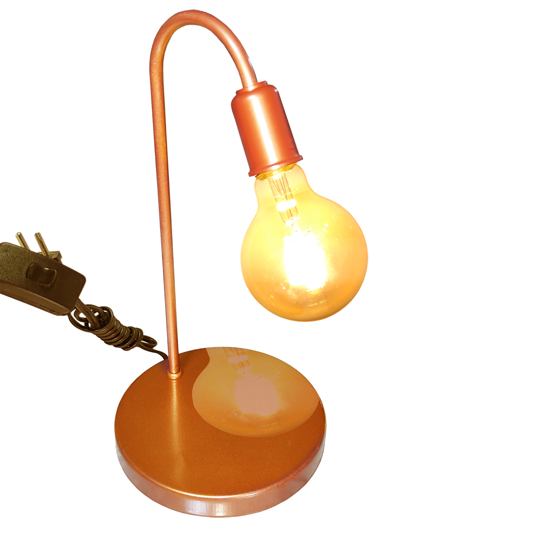 Luminaria de Mesa Minimalista Cobre                                                                 