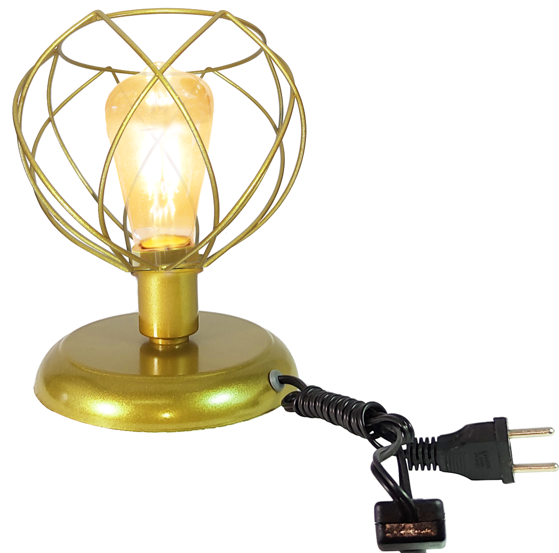 Abajur Aramado CROWN Dourado                                                                        