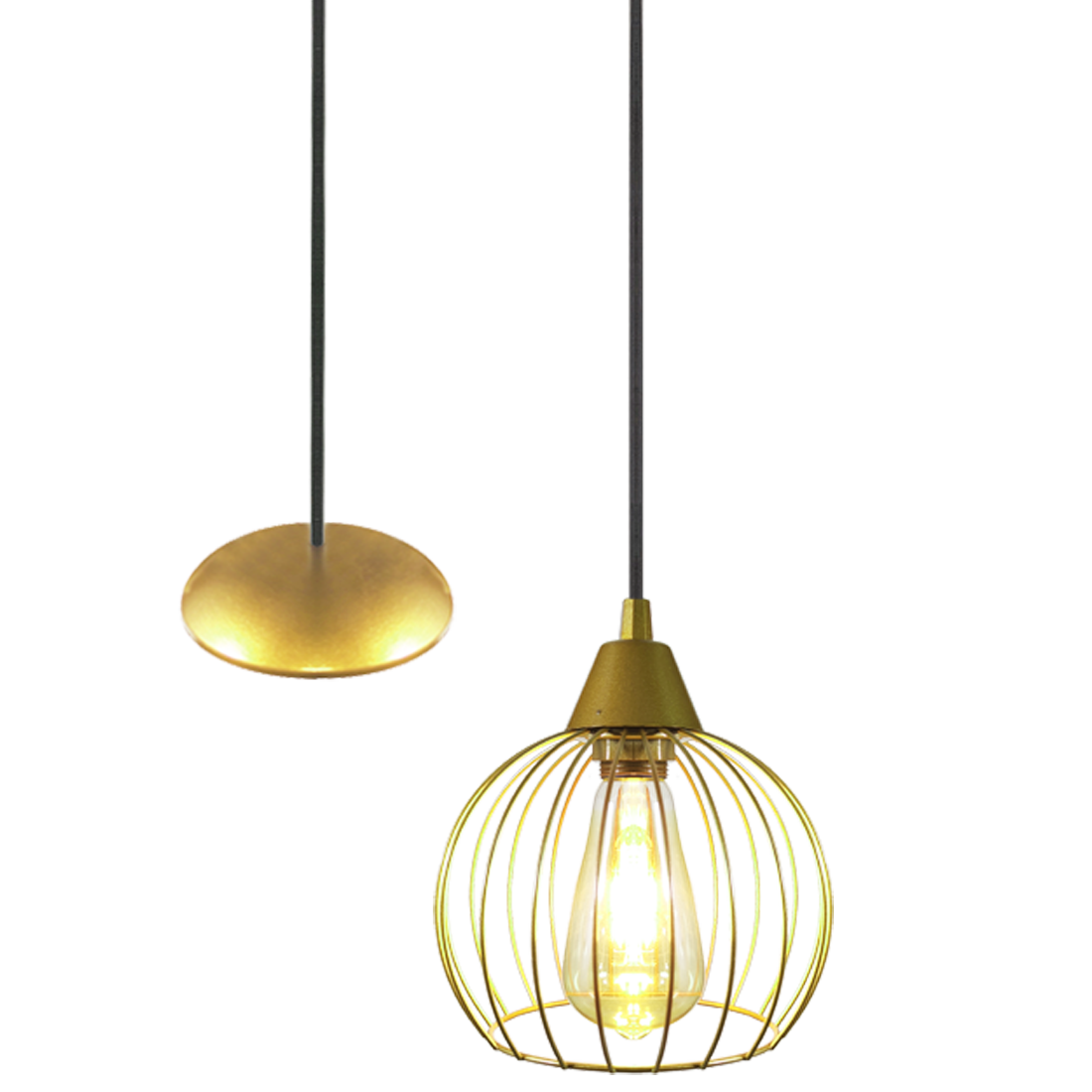 Pendente Aramado Tangerine Dourado                                                                  