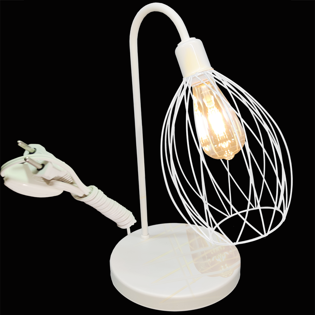 Lumin�ria de Mesa Aramado Nest Branco                                                               