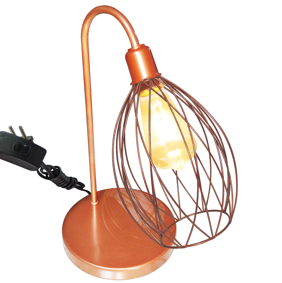 Lumin�ria de Mesa Aramado Nest Cobre                                                                