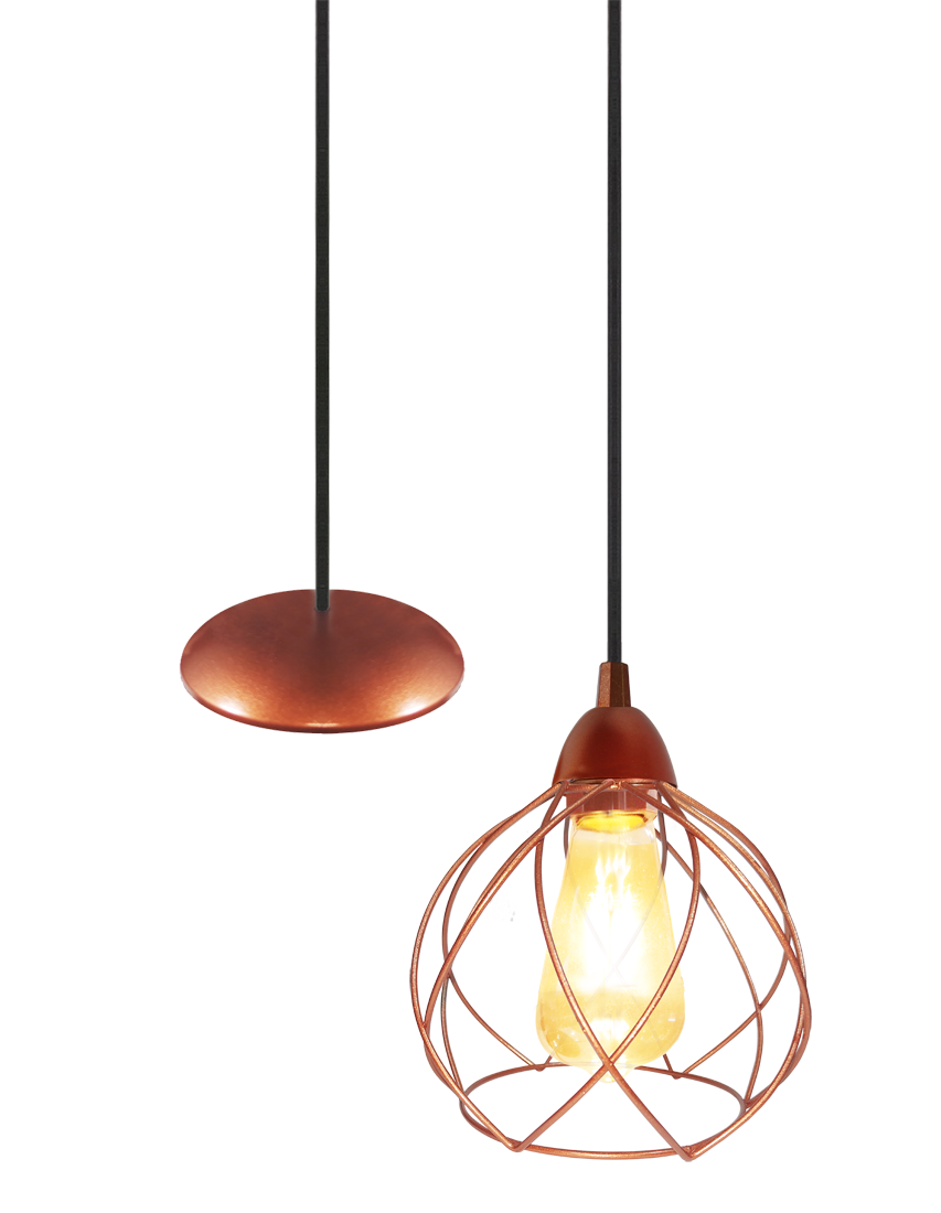 Pendente Aramado Crown Cobre                                                                        