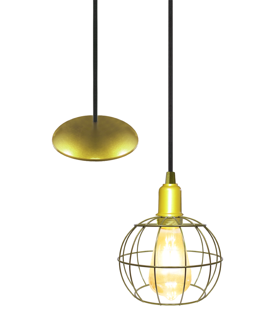 Pendente Aramado Tangerine 2 Dourado                                                                