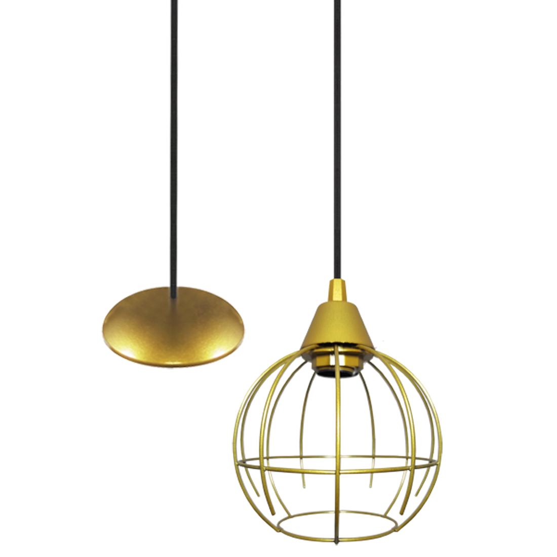 Pendente Aramado Bolinha Spider Peq Dourado                                                         