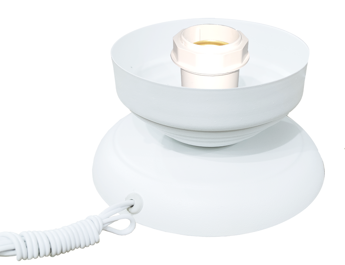 Abajur Sensitive Branco Sem Vidro Kit                                                               