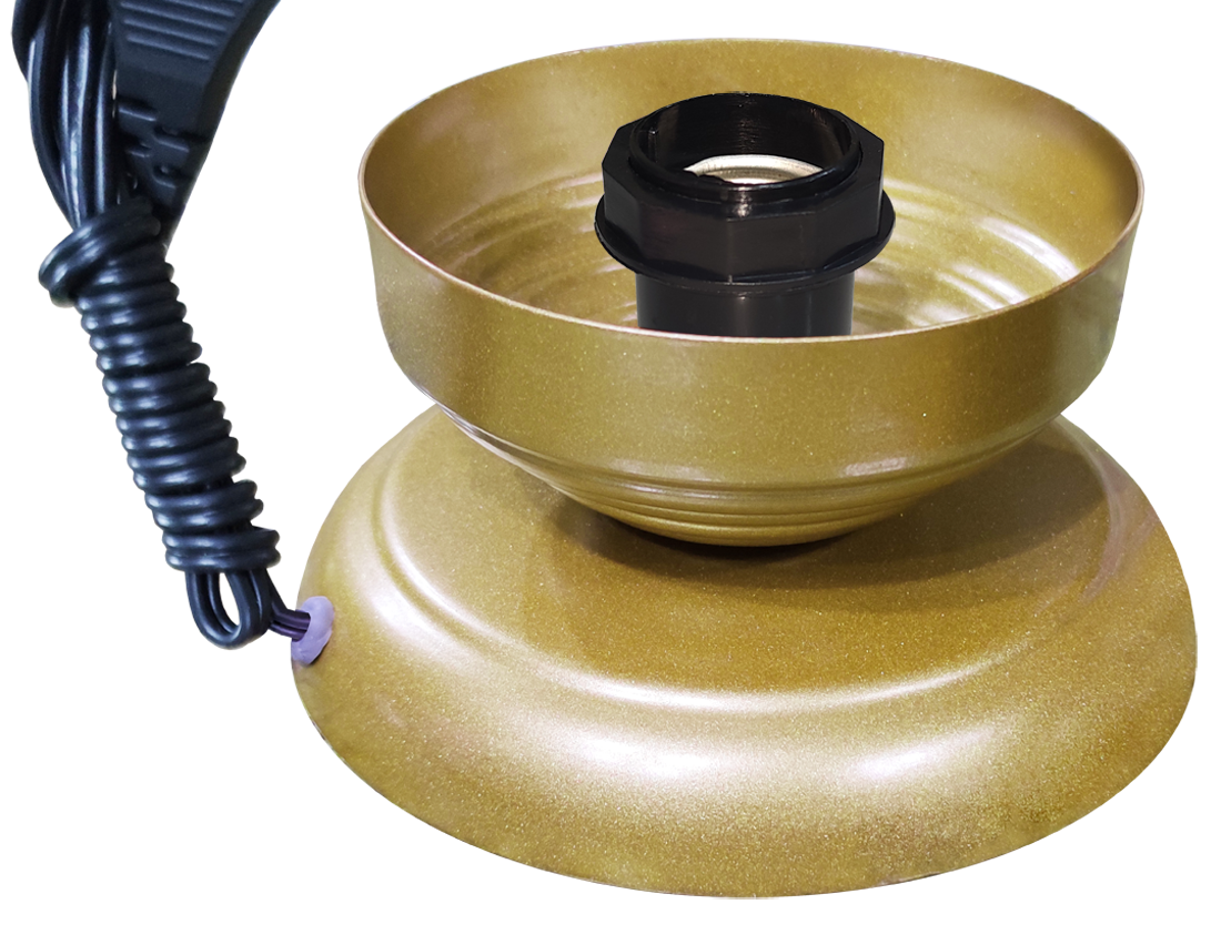 Abajur Sensitive Dourado Cobre Sem Vidro Kit                                                        