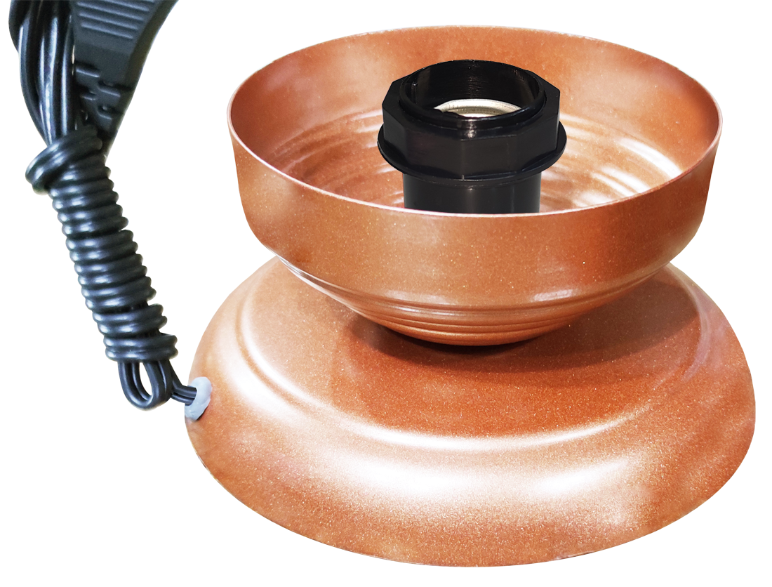 Abajur Sensitive Cobre Sem Vidro Kit                                                                